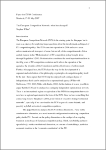 The European Competition Network: what has changed? - Archive of ...